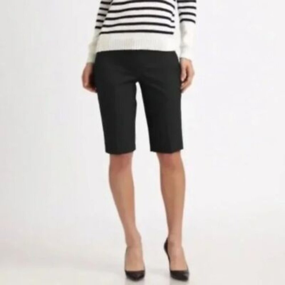 NWT Theory Palmer Bermuda Shorts Black 0